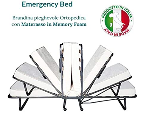 Evergreenweb – Cama plegable con colchón de espuma viscoelástica de 12 cm de altura, estructura de somier individual de láminas de madera de 80 x 190 cm, con cojín de regalo