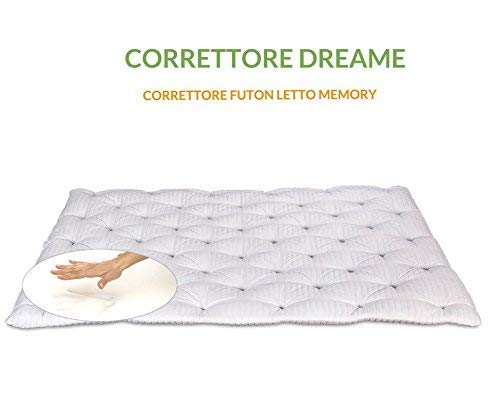 EVERGREENWEB - Corrector de colchón 140x200 de Espuma viscoelástica Alto 7 cm, Cubrecama, Funda de colchón Acolchado 100% Suave, ortopédico, Funda antiácaros - DREAME