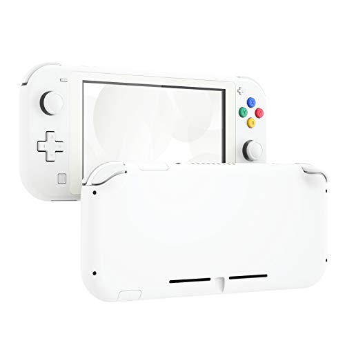 eXtremeRate Carcasa para Nintendo Switch Lite Protector Completo de NSL Mando Portátil Funda Personalizada Cubierta Suave al Tacto Case Shell con Protector de Pantalla para Switch Lite(Blanco)