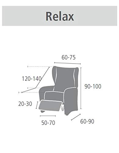 Eysa Funda Relax elástica, Textura, Marrón, 60-90 cm