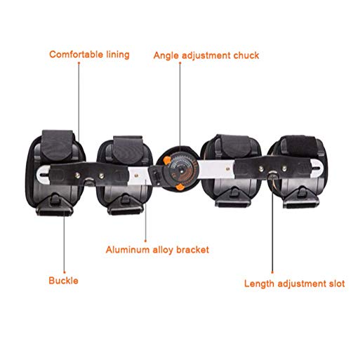 FACAZ Rodillera ROM con bisagras, inmovilizador de Rodilla para ACL, MCL y PCL, rehabilitación ortopédica, Apoyo estabilizador de recuperación postoperatoria para Hombres y Mujeres