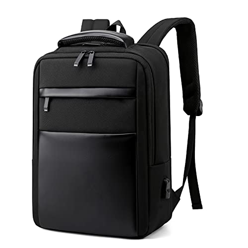 Faffooz Mochila Ordenador Portatil Mochila Hombre Mochila Negocio Impermeable con Puerto de USB Mochila Antirrobo para el Laptop para Ordenador del Negocio Trabajo Diario