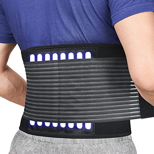 Faja Lumbar Trabajo para la Espalda Ayuda de la Cintura para Aliviar El Dolor de Espalda y Prevenir Daños, Negr Unisex