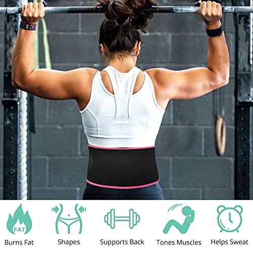 Faja Reductora Adelgazante Mujer Cinturón de Entrenamiento Ajustable Faja Lumbar Neopreno 79cm-97cm Pérdida de Peso Quema de Grasa para Fitness Ciclismo Zumba en Casa Gimnasio