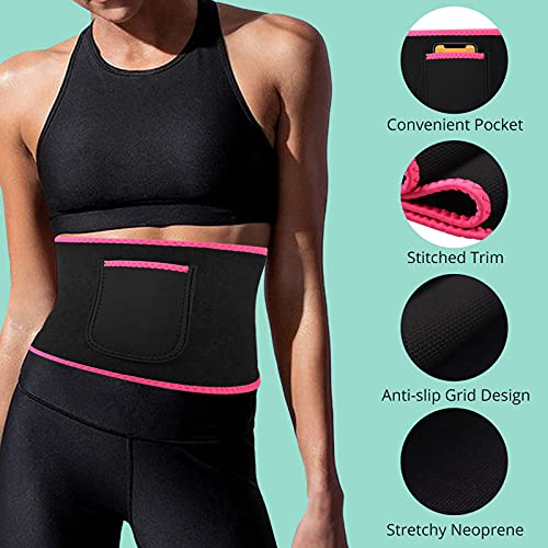 Faja Reductora Adelgazante Mujer Cinturón de Entrenamiento Ajustable Faja Lumbar Neopreno 79cm-97cm Pérdida de Peso Quema de Grasa para Fitness Ciclismo Zumba en Casa Gimnasio