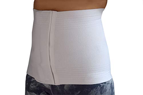 Fajas lumbares para mujer Apoyo Postquirúrgico y Postparto Ortopedia faja abdominal Faja compresión Abdominal Ajustable Made in Italy (XX-Large)