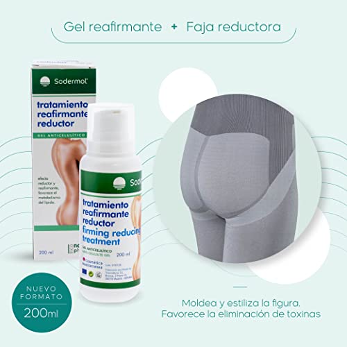 Fajas Reductoras Adelgazante Mujer con turbalina + Gel Reductor Efecto Body anticelulitico para Abdomen Faja Lumbar Abdominal Mejora la circulación y Ayuda a Reducir la Celulitis…