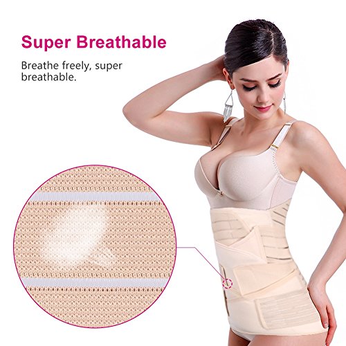 FAMKIT Body Shaper Postnatal Shapewear Slimming Faja 3 en 1 Cinturón de recuperación posparto Post Partum Entrenador de cintura para mujeres Trabaja para tensar la piel suelta