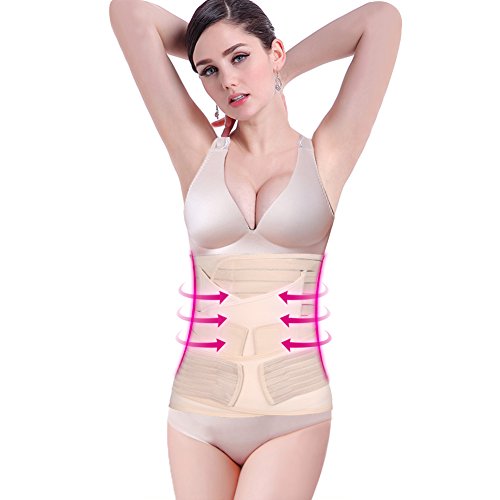 FAMKIT Body Shaper Postnatal Shapewear Slimming Faja 3 en 1 Cinturón de recuperación posparto Post Partum Entrenador de cintura para mujeres Trabaja para tensar la piel suelta