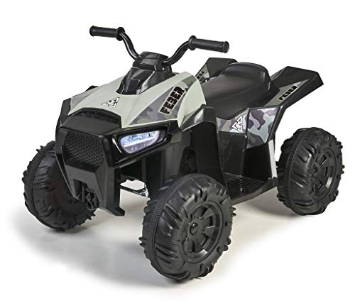 FEBER- Quad Boxer, Vehículo eléctrico a batería, 12 V, Verde (Famosa 800012541)