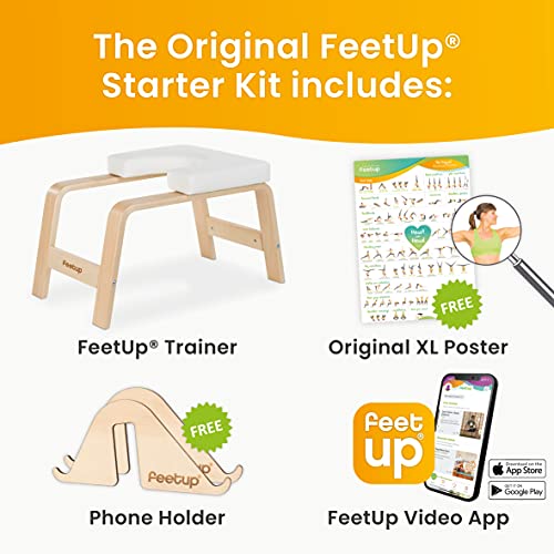 FeetUp® Trainer (el original) - Domine las inversiones de forma segura. Tonifíquese. Relájese.