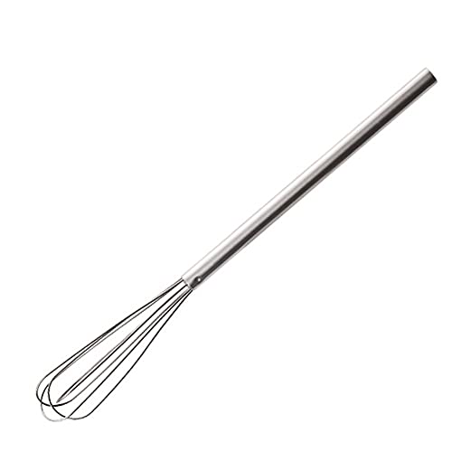 FEIHAIYANYddq Varillas Cocina Batir el bate semi-automático de acero inoxidable de la cocina de batea (3 * 26,5 cm) batidor de huevo, batidor giratorio de empuje a mano, fácil de operar mezclando bati