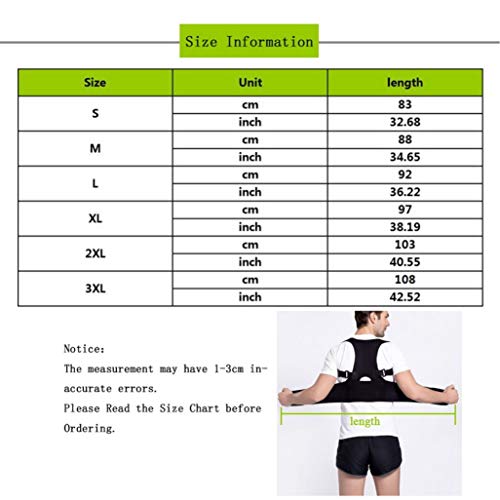 FENTINAYA Ajustable jorobado Columna Vertebral corrección de la Postura Terapia cinturón Hombro Soporte Corrector Fajas para Hombres