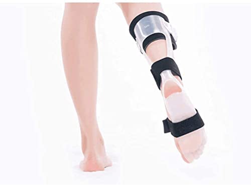 Férula de ortesis de tobillo pie caída AFO - Soporte de ortesis de tobillo y pie, férula de corrección de tobillo para pie caído, fascitis plantar y tendinitis de Aquiles (color: derecho, tamaño: