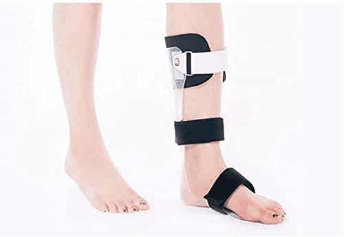 Férula de ortesis de tobillo pie caída AFO - Soporte de ortesis de tobillo y pie, férula de corrección de tobillo para pie caído, fascitis plantar y tendinitis de Aquiles (color: derecho, tamaño: