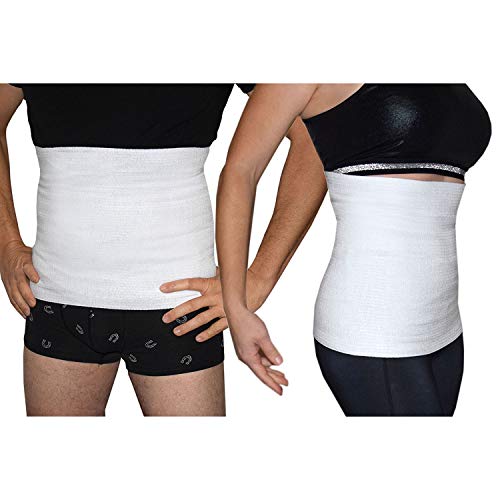 Férula elástica térmica lumbar unisex para hombre y mujer (Lana y algodon, XS