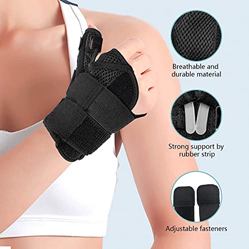 ferula pulgar protector dedos mano ferula dedo muñequera pulgar férula espiga y soporte de mano para artritis, tendinitis, alivio del dolor del túnel carpiano y esguince de pulgar