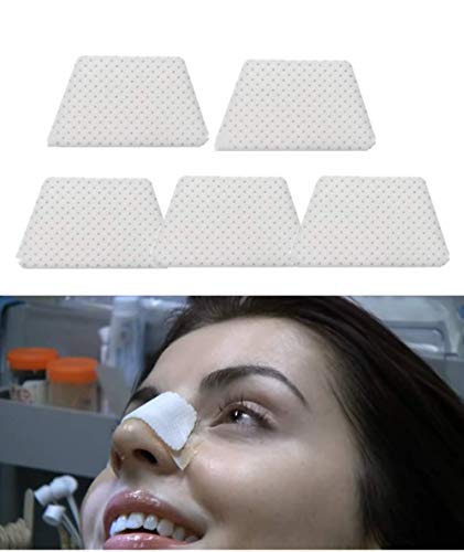 Férulas nasales termoplásticas, protector de apoyo nasal externo para cirugía de rinoplastia, fractura de la nariz, ENT, inmovilización ortopédica (B), 5pcs-M