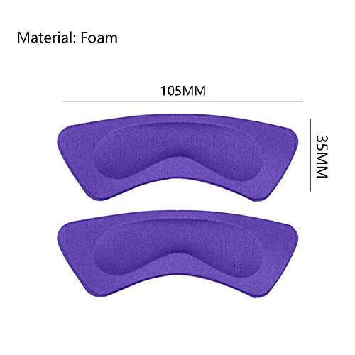 FFFICE - Cojines de tacón tridimensionales, kit de accesorios en centro comercial, restaurante, cine, 105 x 35 x 3 mm, morado, 4 pares de almohadillas para zapatos de salud para pies