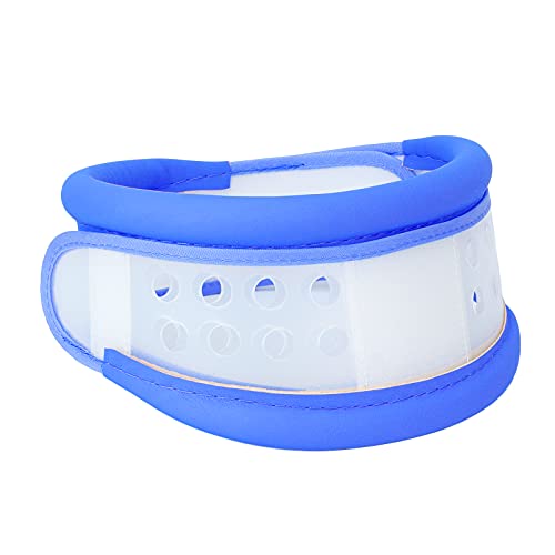 FILFEEL Collar Cervical, Cuello Ajustable, Soporte para el Cuidado Correcto de los Huesos para Aliviar el Dolor de Cuello(Large-Azul)