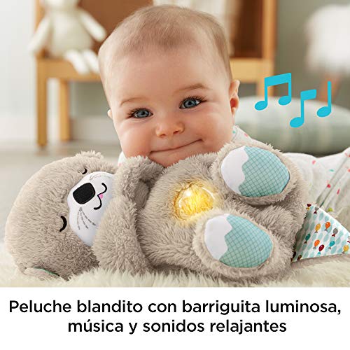 Fisher-Price FXC66 - Nutria Hora de Dormir, Juguete de Cuna y Peluche para Bebé Recién Nacido