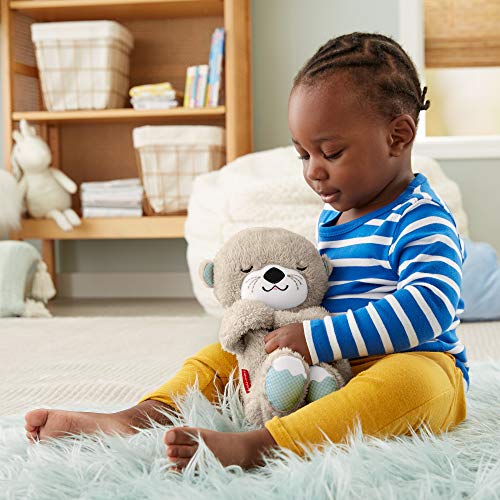 Fisher-Price FXC66 - Nutria Hora de Dormir, Juguete de Cuna y Peluche para Bebé Recién Nacido