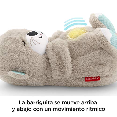 Fisher-Price FXC66 - Nutria Hora de Dormir, Juguete de Cuna y Peluche para Bebé Recién Nacido