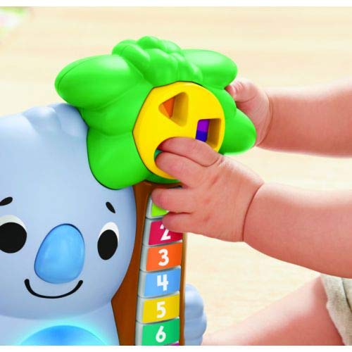 Fisher-Price- Parlamici Baby Koala 123, Gioco Educativo con Luci e Suoni Juguete para niños de 9 + Meses. (Mattel GVN29)