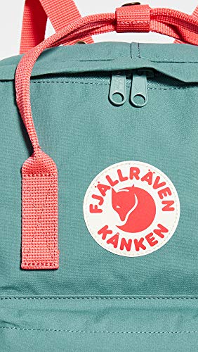 Fjällräven Kånken - Mochila, Unisex, Verde (Frost Green-Peach Pink), 38 x 27 x 13 cm