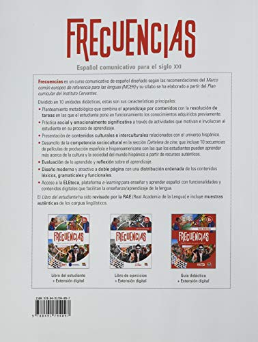 Frecuencias. B1. Libro De Ejercicios + Extensión Digital: Includes free coded access to the ELETeca and eBook (18months)