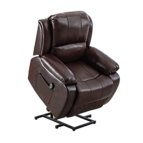 FUCHEN Sillón Eléctrico,sillón reclinable de Masaje con calefacción eléctrica para Ancianos,Ayuda para Ponerse de pie+Ajuste eléctrico+Masaje,para Sala de Estar Dormitorio 92 × 93 × 102 cm