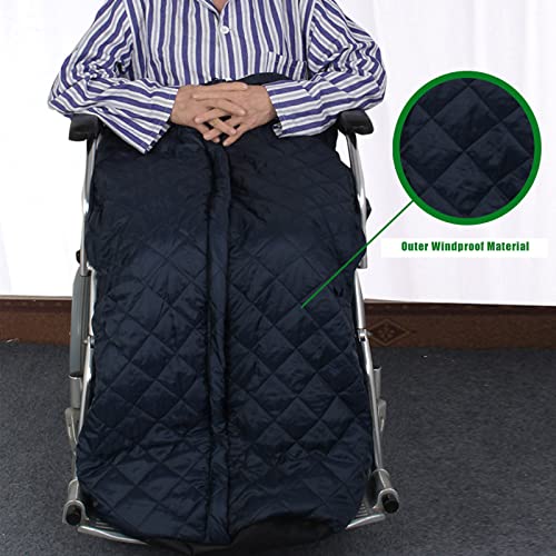 Fundas CáLidas para Sillas de Ruedas, Impermeable Cubiertas Silla de Ruedas, tamaño Universal para Personas Mayores y Discapacitadas