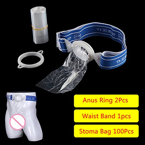 FVDSM 100 Uds, Bolsas de colostomía, Bolsa de ostomía, cinturón, Bolsa de urostomía drenable, después de la colostomía, Bolsa de ileostomía, Kit de preparación para colonoscopia