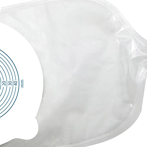 FVDSM Colonoscopia Bolsas de colostomía Bolsa de orina desechable Bolsa de ostomía Una Pieza 15-45MM Diseño antirreflujo Bolsa de Drenaje Tapón de Silicona （10PCS）