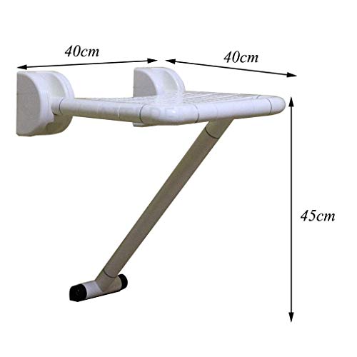 FXBFAG Asiento de bañera Asiento de Ducha Plegable de Acero Inoxidable para Personas Mayores, Accesibilidad Asientos de Ducha para discapacitados para Adultos Ayuda para discapacitados