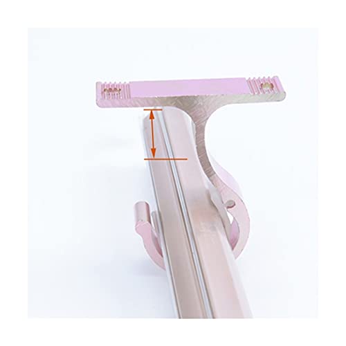 Gancho con ventosa Rodas de cortina Soporte Hanger Hook Hook Soporte Soporte Abrazadera Crossar Capitura Clip Ganchos Organizador Rails Rack Almacenamiento ( Color : Rose gold )