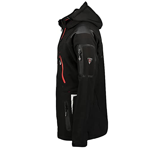 Geographical Norway Hombre de Tacto Suave Funciones Chaqueta para Exterior Impermeable - Negro, Medium