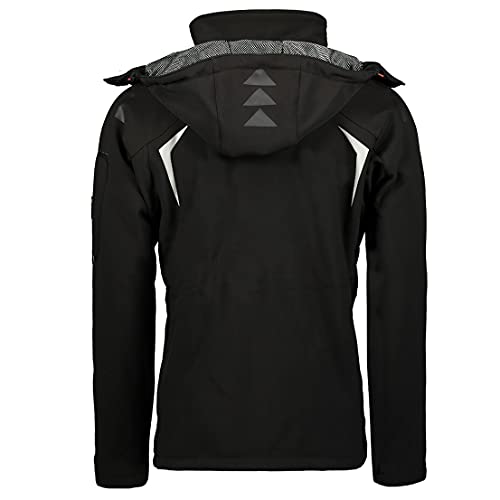 Geographical Norway Hombre de Tacto Suave Funciones Chaqueta para Exterior Impermeable - Negro, Medium