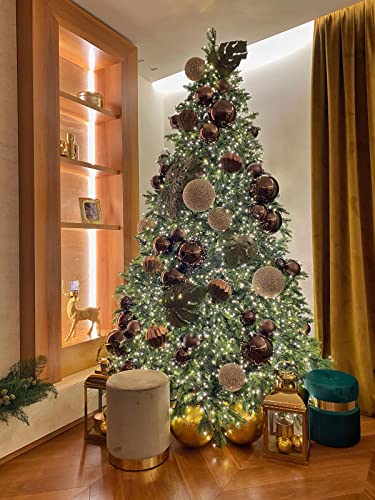 Giulia Grillo Arbol de Navidad 210cm, Arbol de Navidad frondoso 2382 Ramas, Verde, PE/PVC