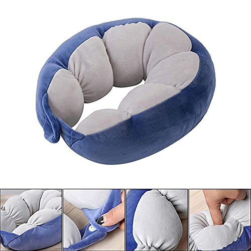 GJCD Cuello Almohada reposacabezas portátil de Dibujos Animados Guisante Cuello para Dormir Almohada Suave Oficina Plano u Forma Almohada PÁGINAS Viajes caseros Cotten DAGUAI