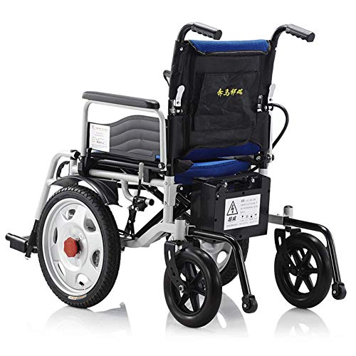 GJJSZ Plegable Power Compact Mobility Silla de Ruedas, Silla de Ruedas eléctrica Ligera Scooter médico portátil