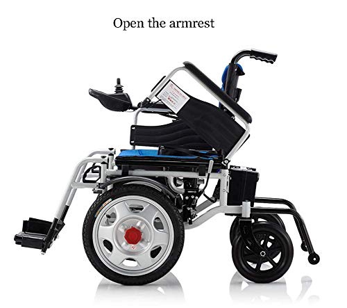 GJJSZ Plegable Power Compact Mobility Silla de Ruedas, Silla de Ruedas eléctrica Ligera Scooter médico portátil