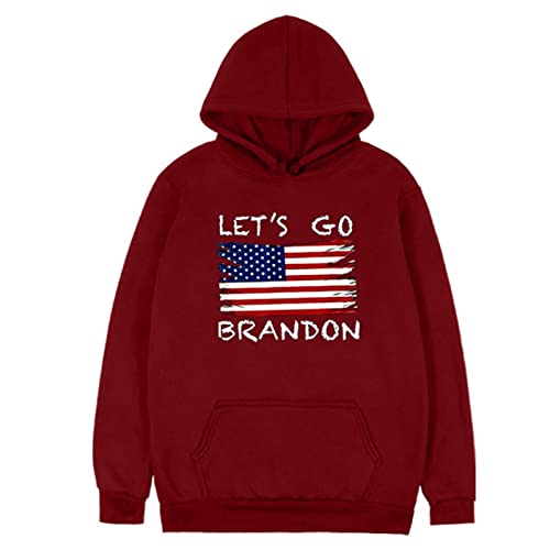 gormyel Sudadera con capucha para hombre, de Let's Go Brandon Words, 2021, de principios de invierno, con capucha, para hombres, para adolescentes y hombres