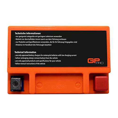 GP-PRO GB10L-B 12V 11Ah GEL Batería de arranque (compatible con YB10L-B / YB10L-B2) (Sin necesidad de mantenimiento/Sellado) Scooters y Motos Acumulador