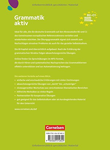 Grammatik Aktiv B2-C1: Ubungsgrammatik B2-C1 mit Audios online