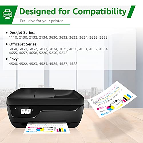 GREENSKY Remanufacturado para HP 302XL 302 Cartuchos de Tinta Reemplazo para HP DeskJet 1110 2130 3630 Envy 4520 4522 4523 4524 Officejet 3830 3831 4650 4652 4654 5220 5230 (1 Negro 1 Color)