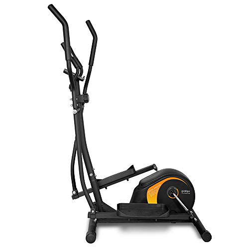 gridinlux. Trainer ELIPTIC 1500. Bicicleta Elíptica para casa Multifuncional. Doble Manillar Ergonómico, Pulsómetro, Pantalla LCD, Freno Magnético, Intensidad Regulable, 8 Niveles