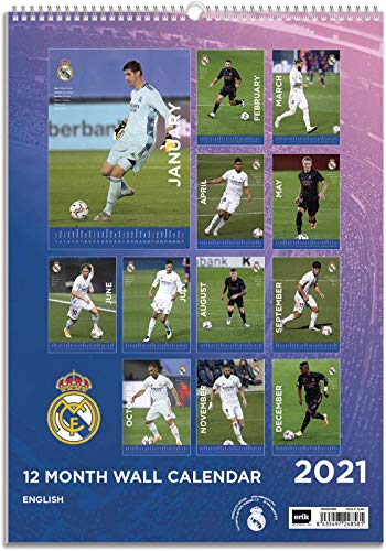 Grupo Erik - Calendario de pared 2021 Real Madrid Grupo, A3