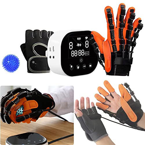 Guante Robot Rehabilitación Entrenador de Dedos con Guantes de Espejo, para Recuperación De la Función Mano de Hemiplejia por Accidente Cerebrovascular,RightHandXL