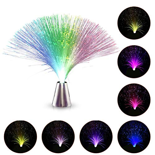 Gutyan Lámpara De Fibra De Vidrio Lámpara De Fibra De Vidrio Hermoso Color Romántico Que Cambia con Una Franja De Luz De Pedestal Fiesta, Discoteca, Concierto